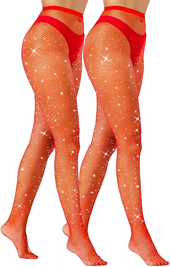 Rhinestone FishNet Tights - NinaDoesTheMost