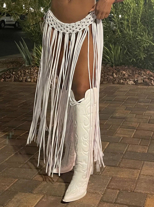 Fringe Skirt Cover Up - NinaDoesTheMost